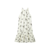 Women's Halter Neck Printed Vacation Dress